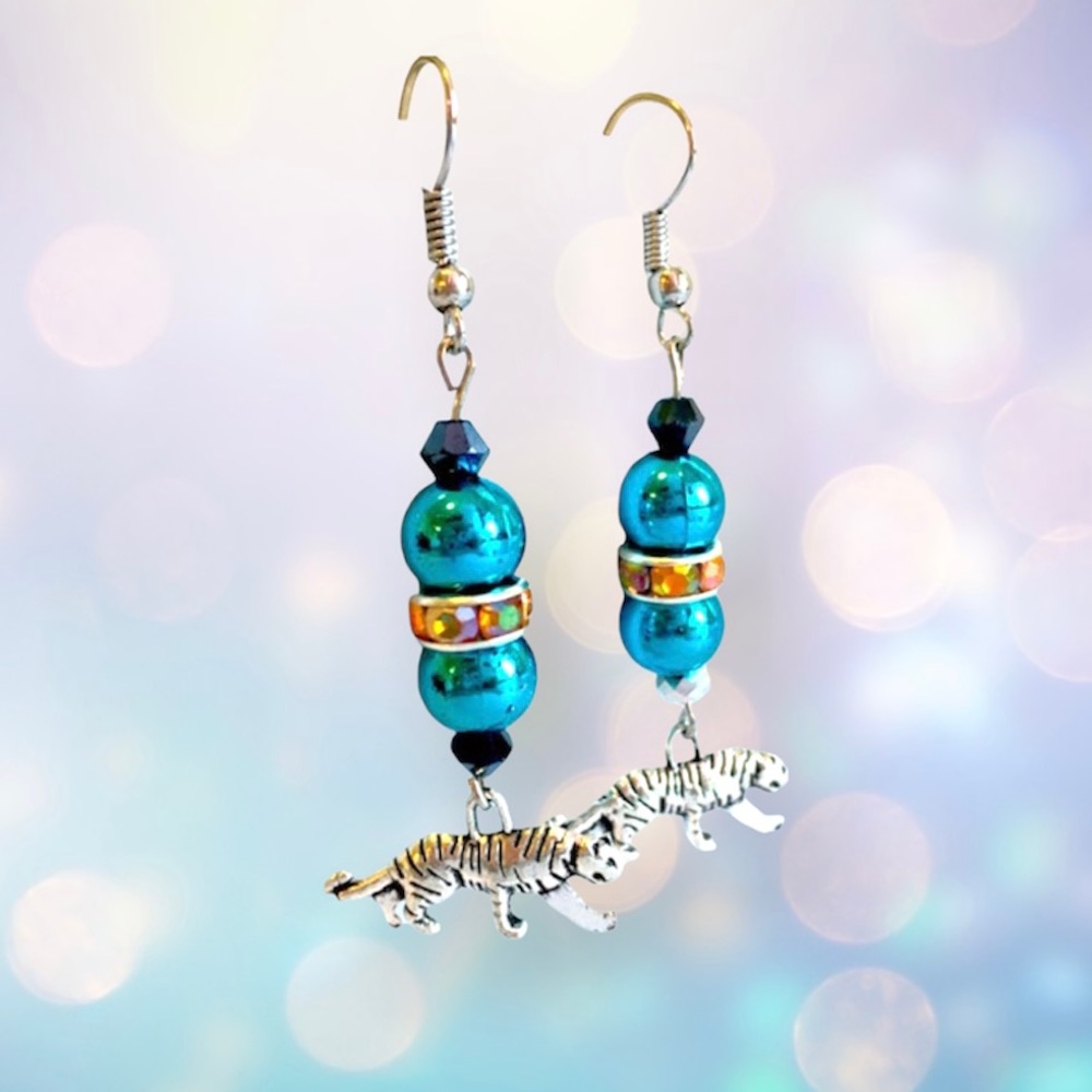 Jacksonville JAGUARS Handmade Football Earrings *NEW*